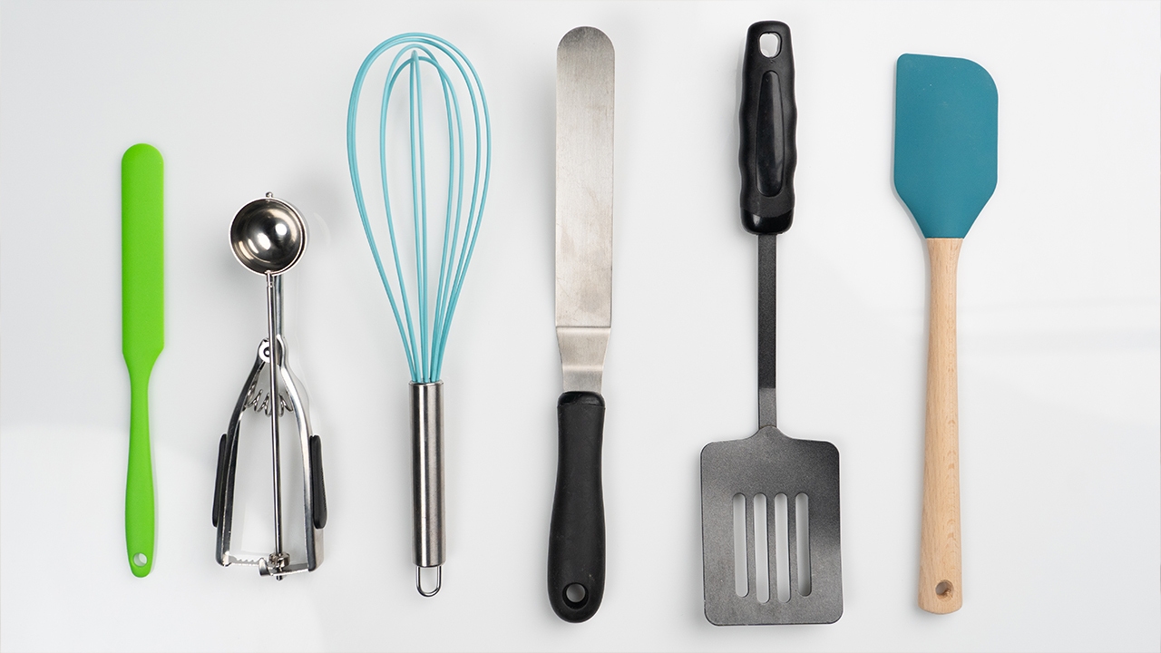 assorted baking tools