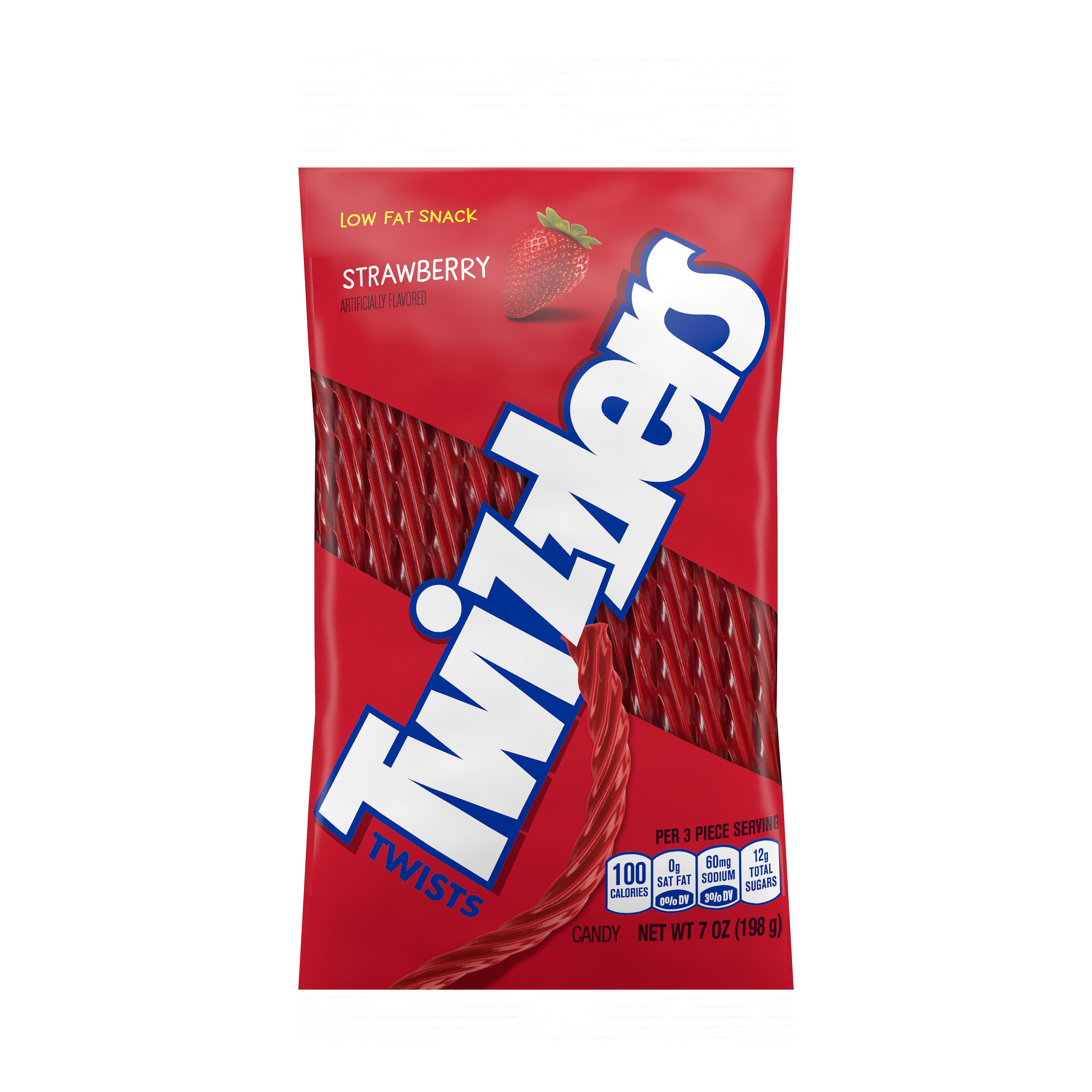 7 ounce bag of twizzlers twists strawberry flavored 